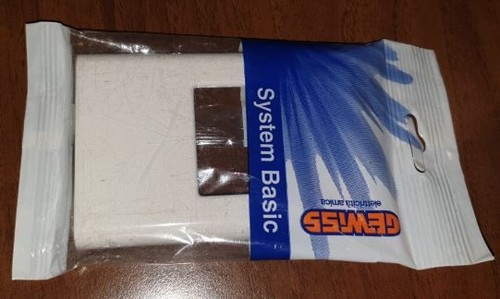 Placca posti bianco basic - placca, 1