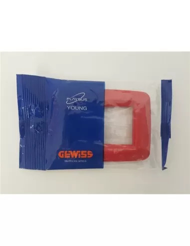 Gewiss placca posti - posti, rosso